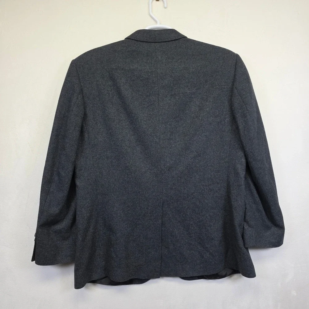 Oscar de la Renta Blazer Mens 46 Gray Wool Cashmere Business Formal Sport‎ Coat